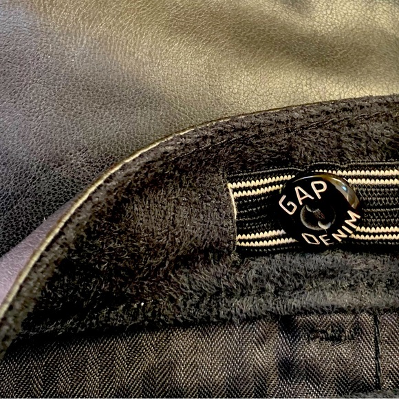 GAP Girl’s 14 Slim Black Vegan Leather Pants - Picture 8 of 10